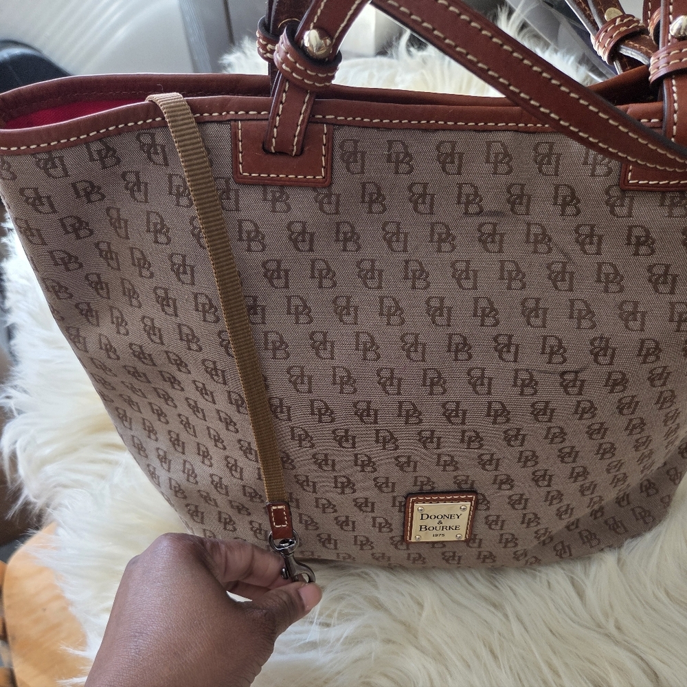 Dooney & Bourke Tan Signature Tote Bag